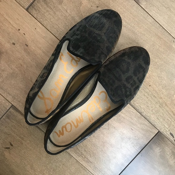 Sam Edelman Smoking Slippers Metallic Loafers Flat - Picture 2 of 4